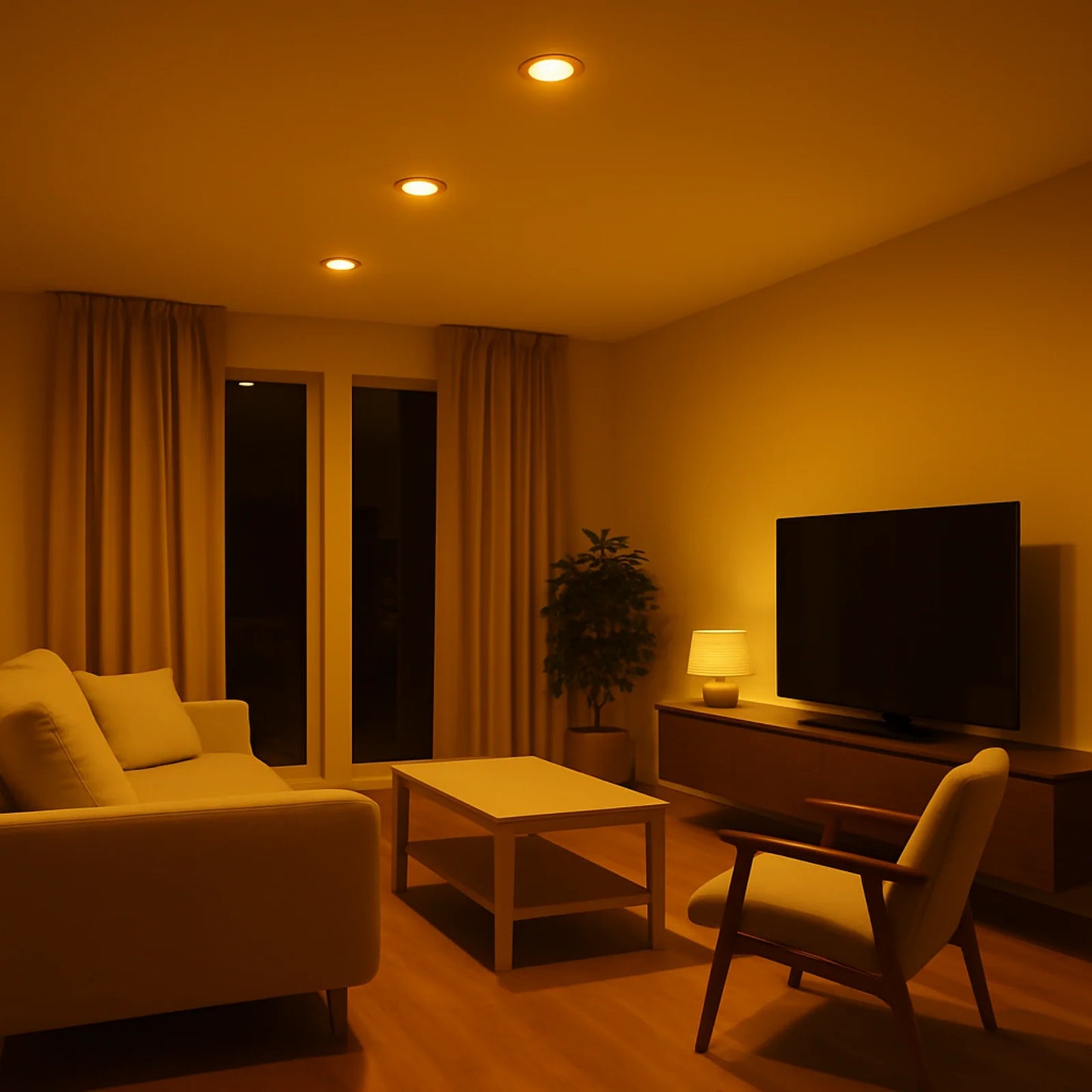 Luz Âmbar | Tecto GU10